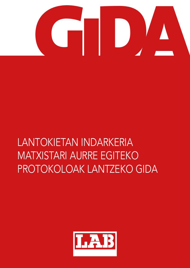 Lantokietan indarkeria matxistari aurre egiteko protokoloak lantzeko gida