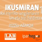 Ikusmiran 11. Euskal Herriko langileriaren lan eta bizi baldintzak